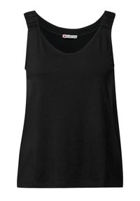 MIT RAFFUNG - Bluse - schwarz