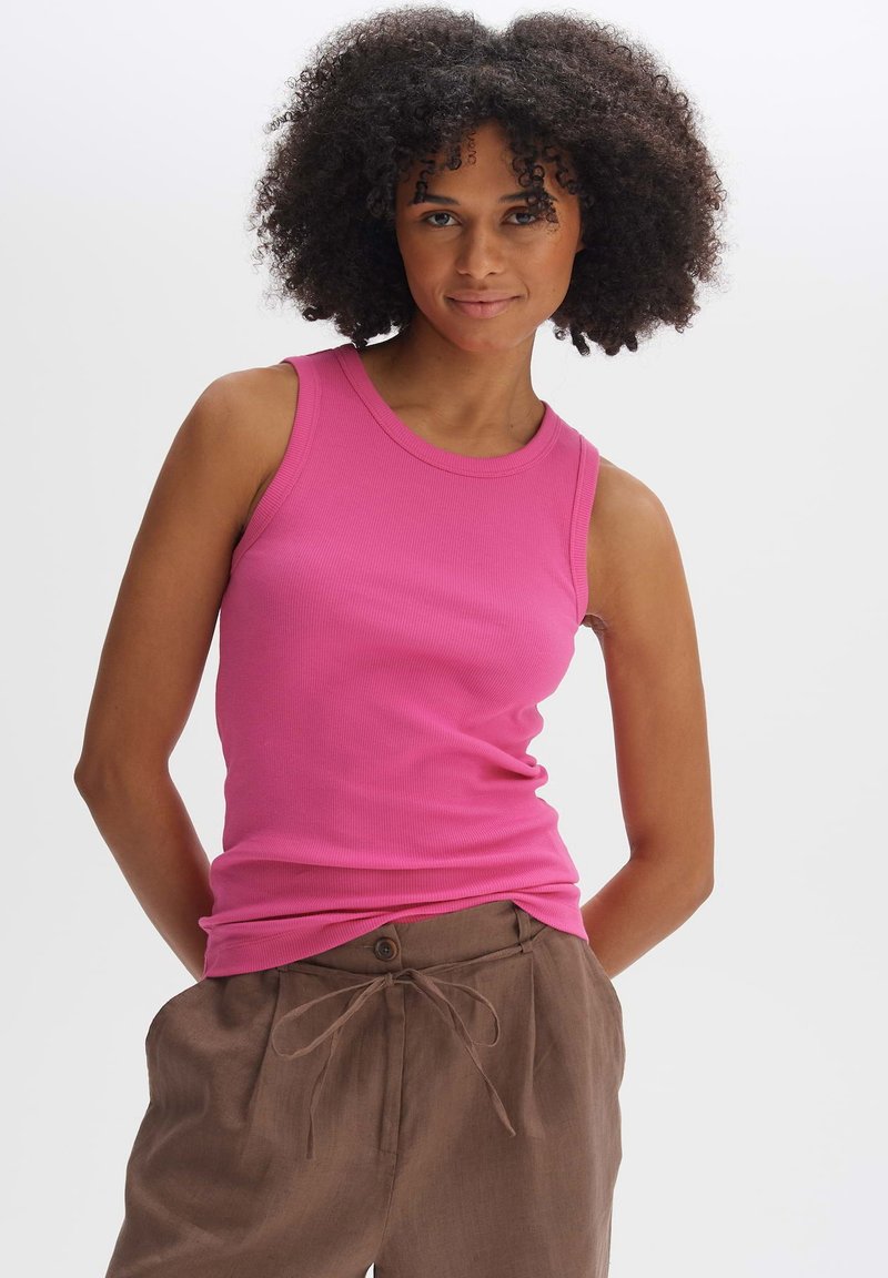 OPUS SLIM FIT RIB - Top - pink punch