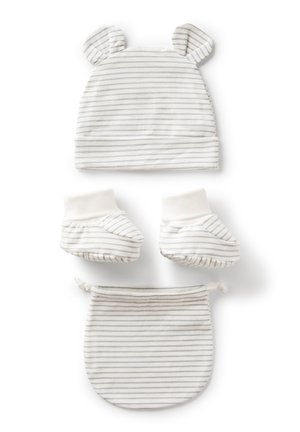 STRIPED SET - Mütze - white