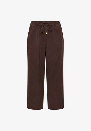 Evans, PLUS SIZE WIDE LEG TROUSERS - Bukser - brown