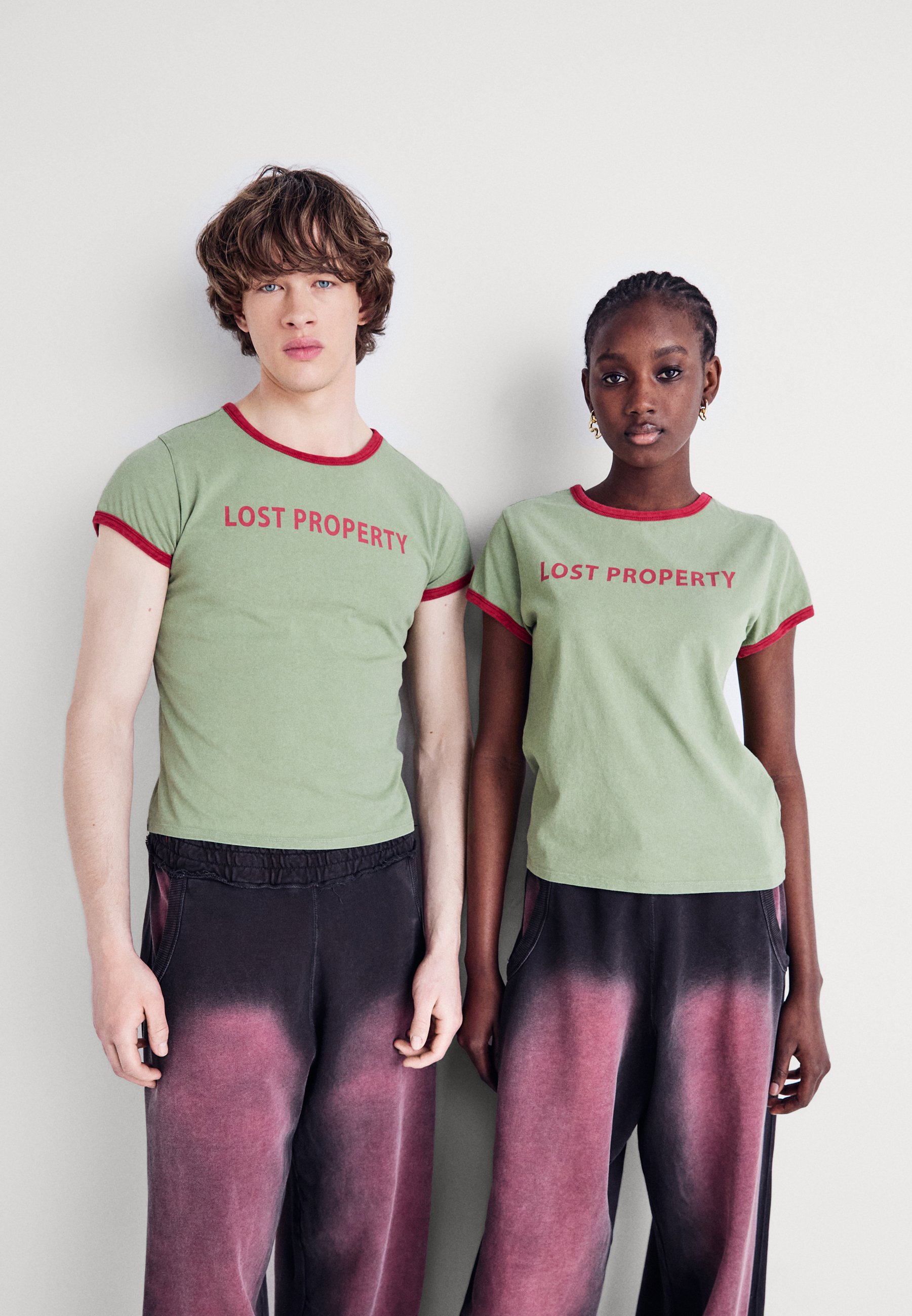 大人気！Jaded London★Lost Property Ringer Tシャツ Jaded London LOST PROPERTY RINGER UNISEX - Print T-shirt