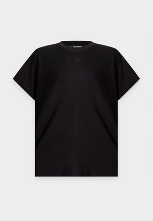 KARL LAGERFELD, LOGO - Обикновена тениска - black