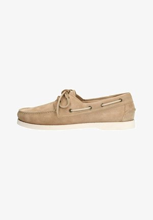Manfield, Chaussures bateau - beige