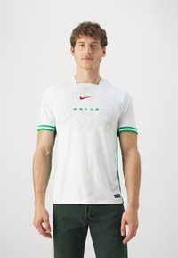 Nike Performance NIGERIA NFF STADIUM HOME - Maglia da calcio - white/lucky green/challenge red