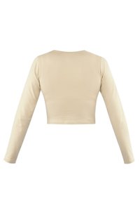 Normani Langarmshirt - weiß schwarz burgund beige