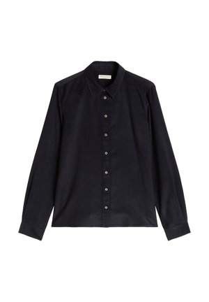 Marc O'Polo, WOVEN BLOUSE, LSL, SOLID, BABY CORD - Hemdbluse - martime blue