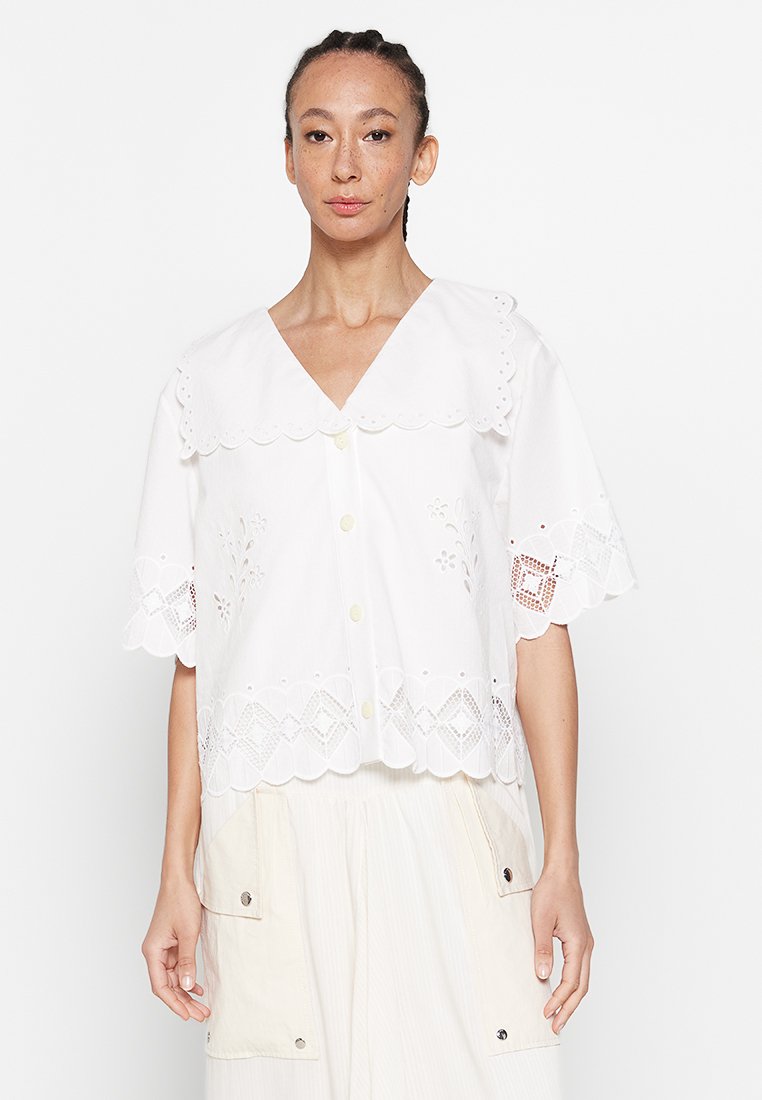 Coach Blouse wit Coach Blouse wit