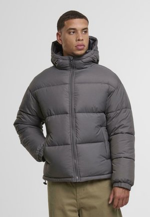 BASIC PUFFER WITH HOOD - Vinterjakke - magnet