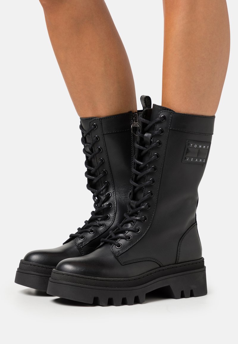 Tommy Jeans FASHION LACE UP Laceup boots black Zalando.co.uk