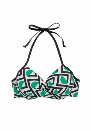 PLUNGE STANDARD - Haut de bikini - mottled green