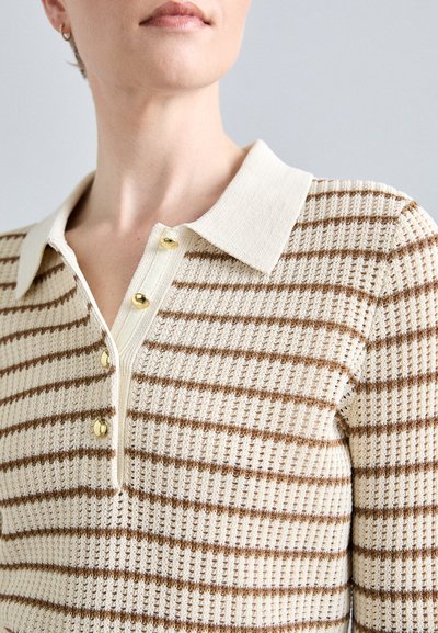 rag & bone VIOLA STRIPE  - Svetr - ivory