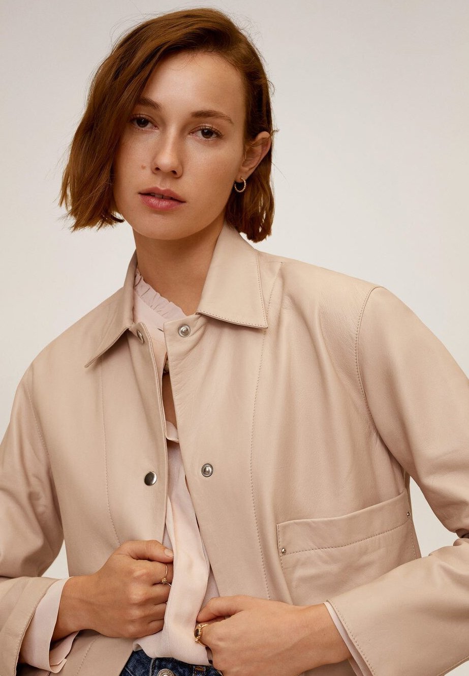 Mango ALEGRIA I Skinnjakke rosa Zalando.no Mango ALEGRIA I Skinnjakke rosa Zalando.no