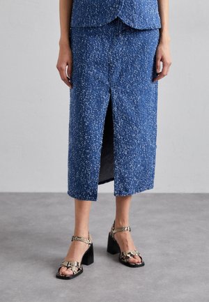 CLARA MIDI SKIRT - Denim skirt - midtweed