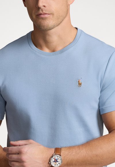 Polo Ralph Lauren CUSTOM SLIM FIT SOFT COTTON T-SHIRT - Navadna majica - vessel blue