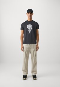 KARL LAGERFELD CREWNECK - T-shirt con stampa - black