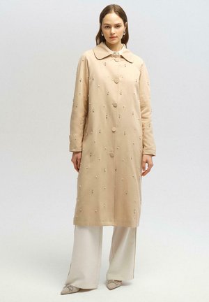 STONE-EMBELLISHED - Trench - cream