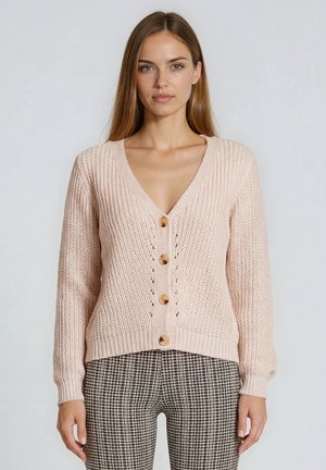 Cloud 5ive CLOUD5IVE BASIC CARDIGAN MIT 4 KNÖPFEN - Strickjacke - beige