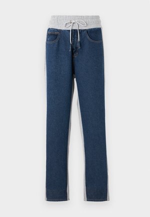 Ksenia Schnaider PANTS WITH FRONT PART - Pantalones deportivos - medium blue/grey
