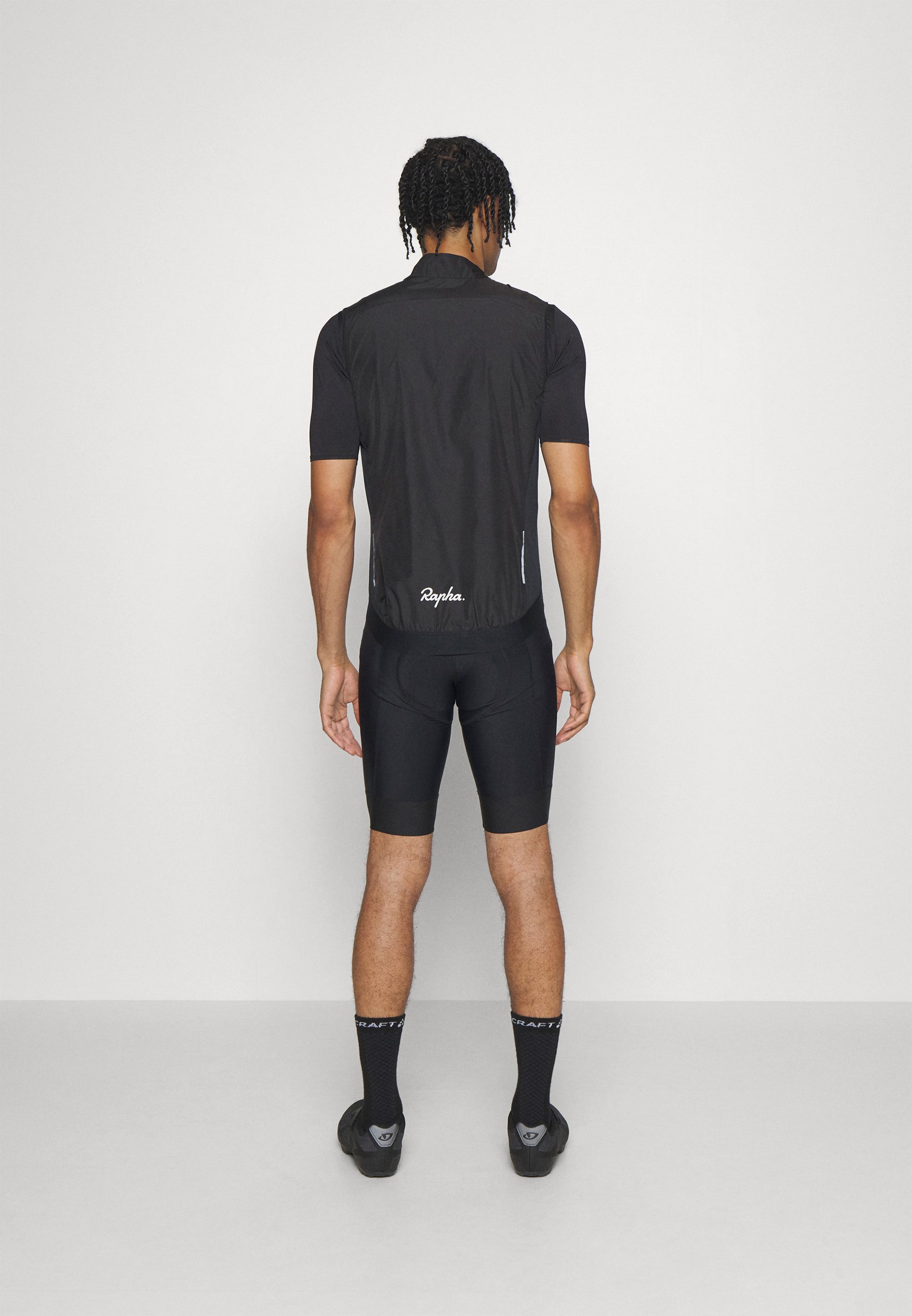 Rapha MENS CORE GILET - Vest - anthracite/white alyssum/sort