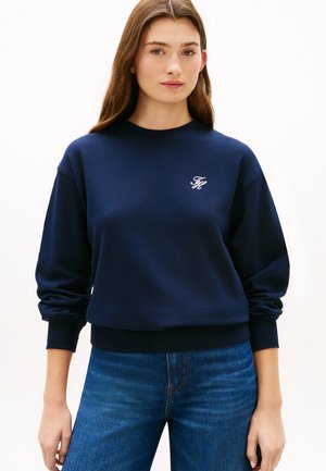 Tommy Hilfiger, LOGO EMBROIDERY CREW NECK SWEATSHIRT - Φούτερ - dark night navy