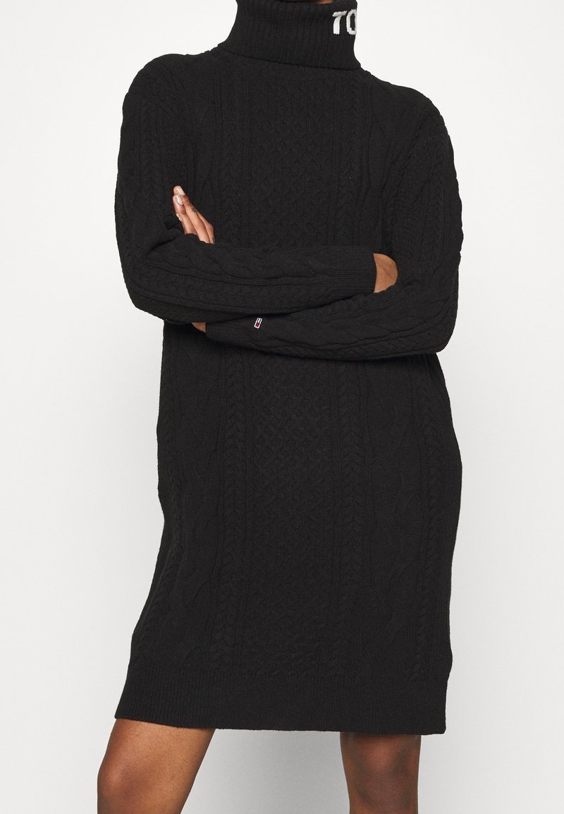 Tommy Jeans Robe pull - black