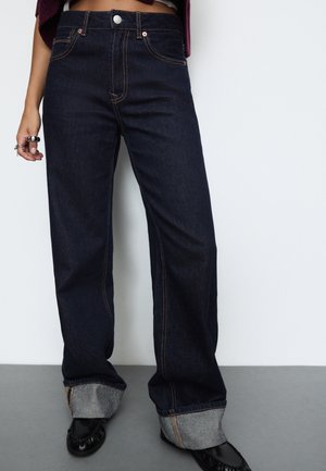 Stradivarius D92 - Jeans Straight Leg - dark blue