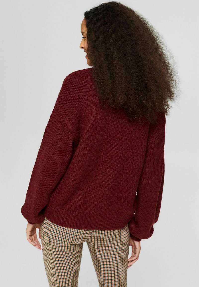 Damen Strickjacken | edc by Esprit Strickjacke garnet red/beere - EB64215 Damen Strickjacken | edc by Esprit Strickjacke garnet red/beere - EB64215
