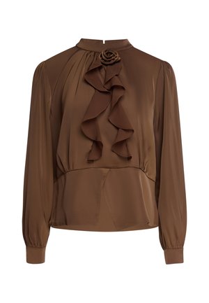 usha, Bluse - coffee