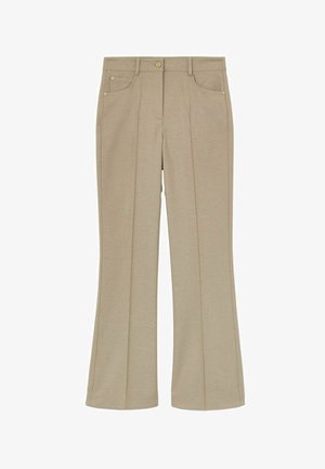 Reiss, REGULAR FIT - SOFIA FLARED TWILL SEAM-DETAIL TROUSERS - Bukser - neutral