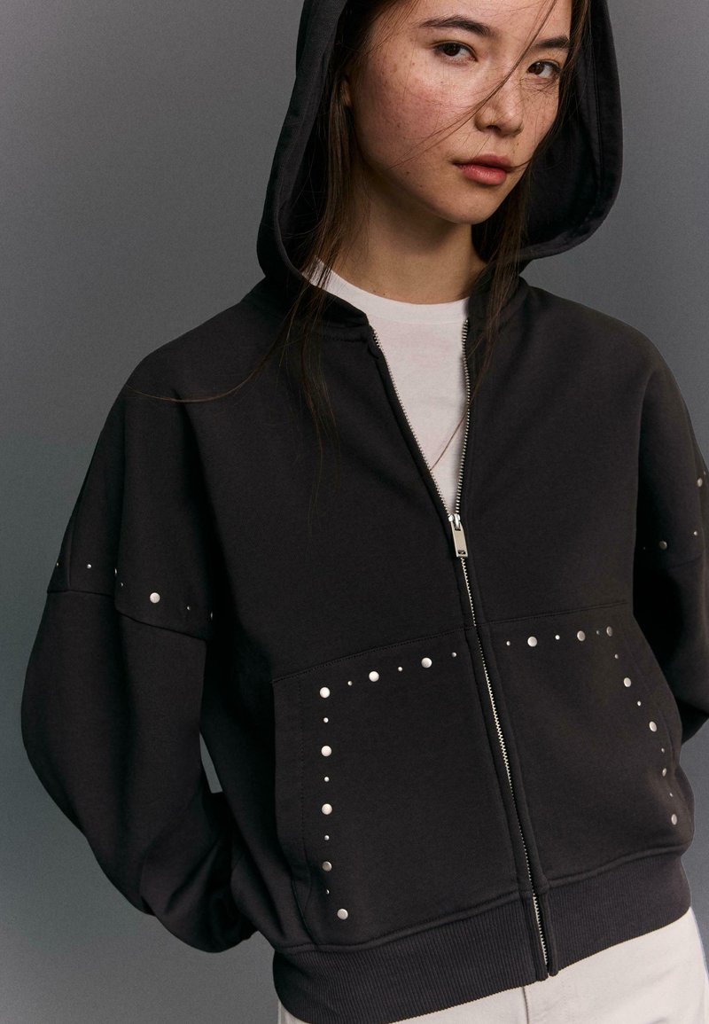 Sweats & sweats à capuche gris Bershka Taille XS