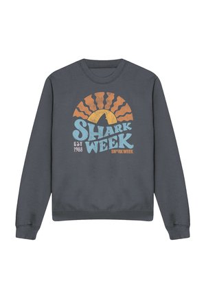 Cotton Soul, SHARK WEEK OFFICIALLY LICENSED LINO SUNSET - Sweatshirt - anthracite