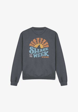 Cotton Soul, SHARK WEEK OFFICIALLY LICENSED LINO SUNSET - Sweatshirt - anthracite