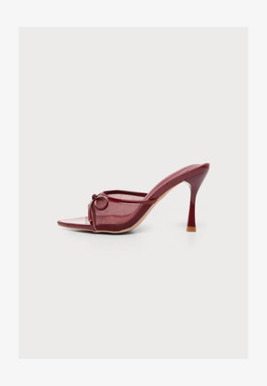 Simmi London, ALTHEA - Μιουλ με τακούνι - burgundy
