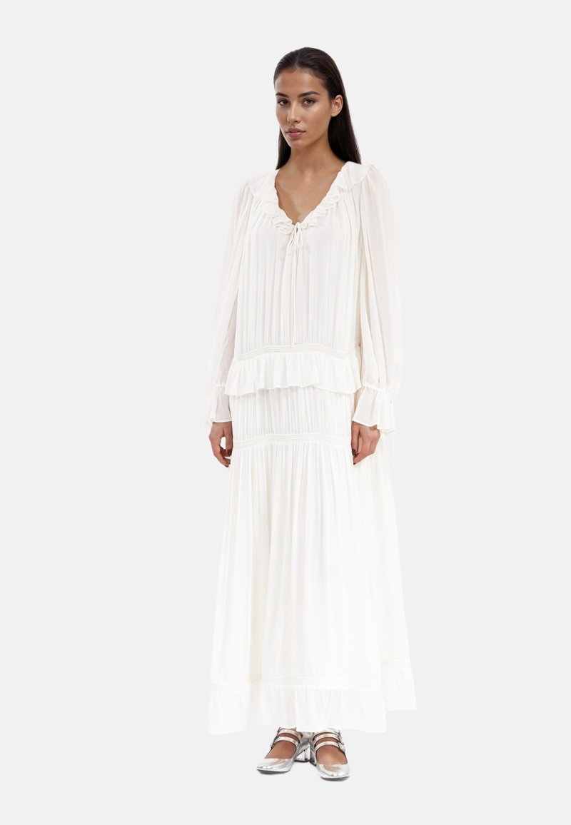 The Kooples Robe longue - ecru