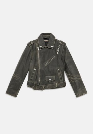 UNISEX - Leren jas - black