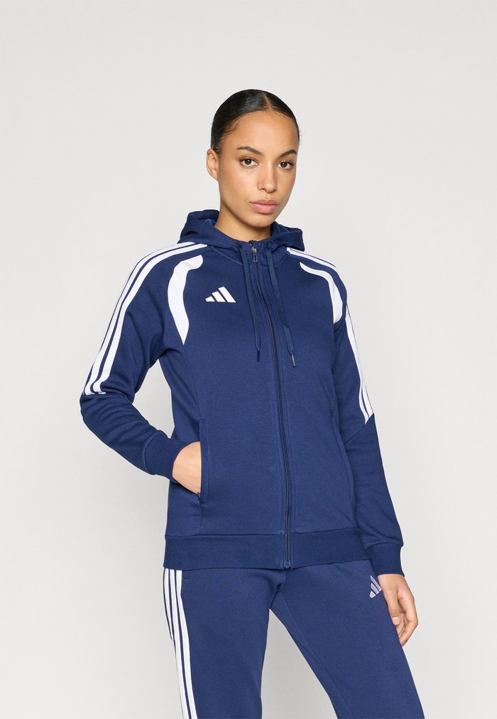 adidas TIRO26 LEAGUE FULL ZIP HOODIE - Zip-up sweatshirt - team navy blue/white