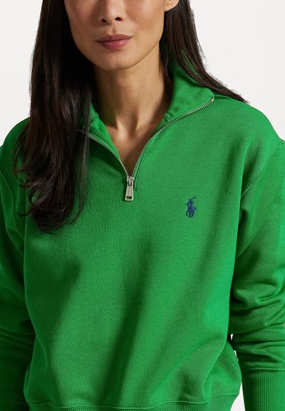 Polo Ralph Lauren FLEECE QUARTER ZIP - Bluză de molton - preppy green