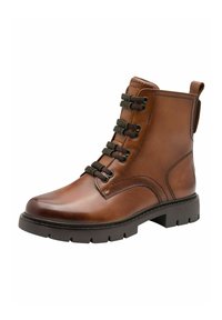 Tamaris Bottines à plateau - cognac