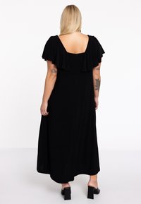 YOEK RUFFLE DETAIL - Maxi-jurk - black