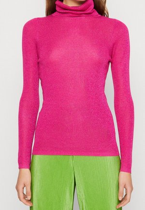 Stickad tröja - pink