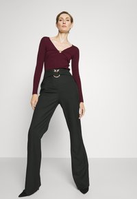 Pinko PHANTON CON PIERCING LOVE - Trousers - nero limousine
