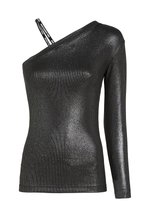 Débardeur En Cuir Argenté Vintage Karl Lagerfeld - Taille 38/M (Italie) - Occasion En Très Bon état