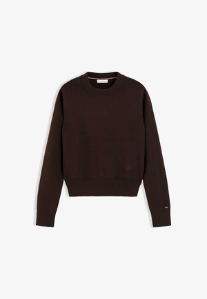 Tommy Hilfiger, TOMMY HILFIGER PREMIUM KNIT CREW NECK JUMPER - Trui - chocolate