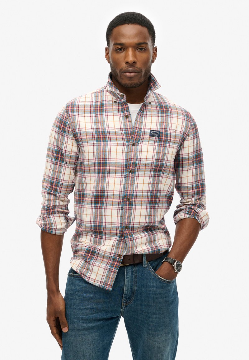 Superdry & Co LONG SLEEVE LUMBER - Overhemd - drayton check optic