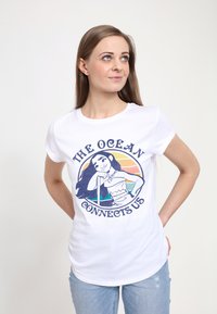 Henry Tiger SUNSET MOANA - T-shirt z nadrukiem