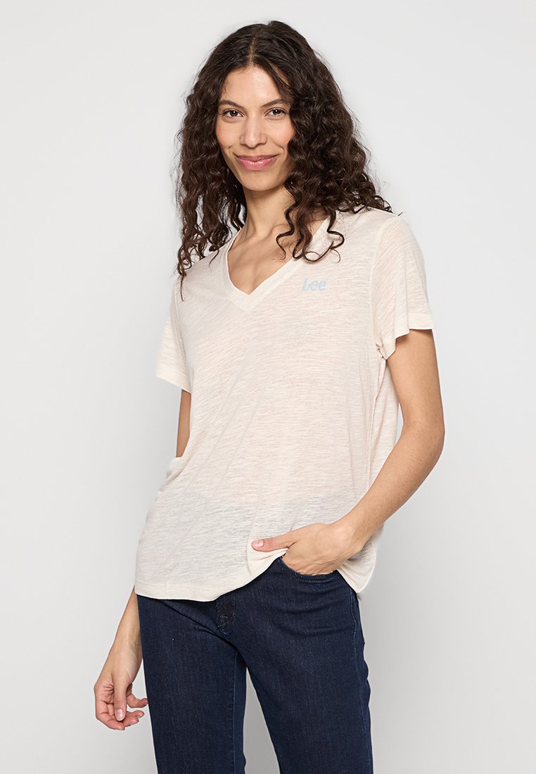 Lee T-shirt basic beige