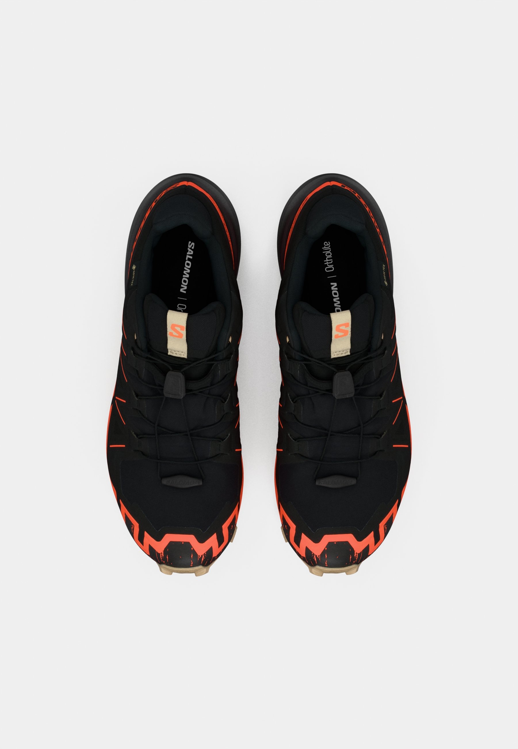 Salomon SPEEDCROSS 6 GTX - Pantofi alergare trail - black/shocking