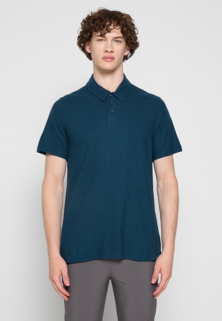 SmartWool Poloshirt blauw