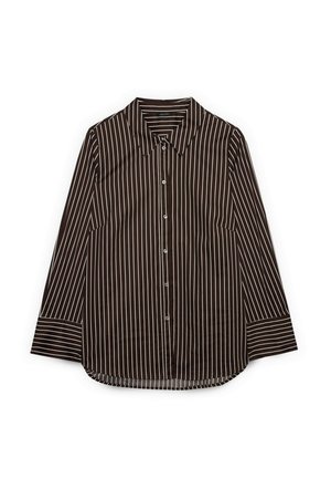 Fiorella Rubino, CAMICIA A RIGHE - Overhemdblouse - marrone