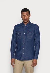 Wrangler - Vapaa-ajan kauluspaita - dark blue Pienoiskuva 1